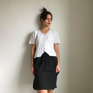 polka dot skirt